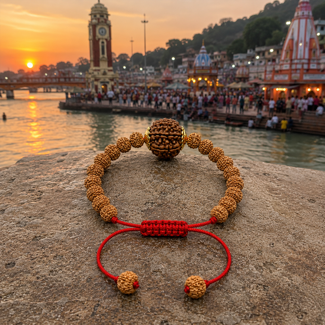 Ganesh mukhi bracelet with single kantha image 3