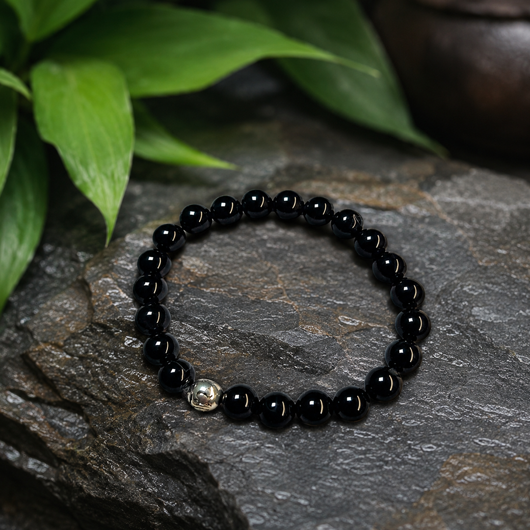 black obsidian bracelet image 2