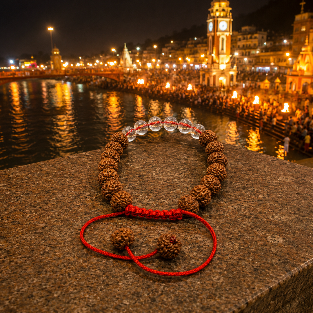 Rudraksha and Sphatik Bracelet 1 image 2