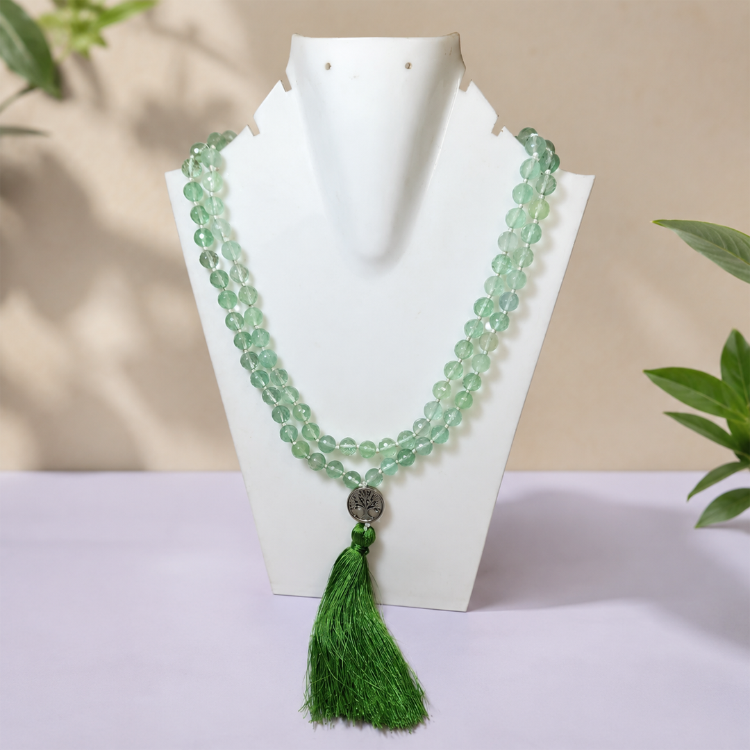 Green Aveturin With Cutting 108 Bead