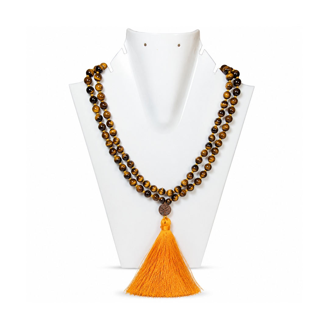 Tiger Eye With Cutting 108 Bead