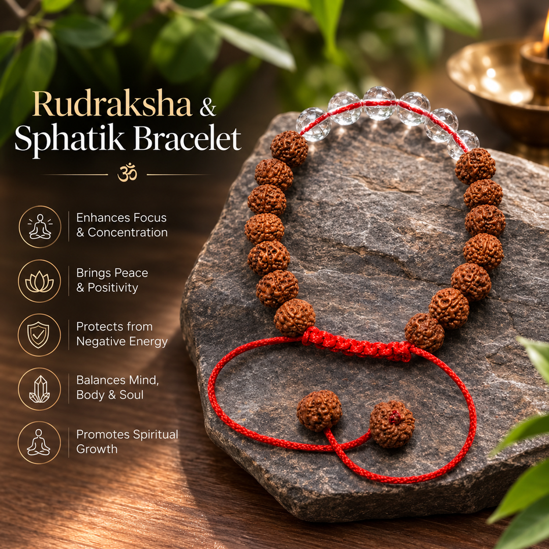 Rudraksha and Sphatik Bracelet 1 image 4