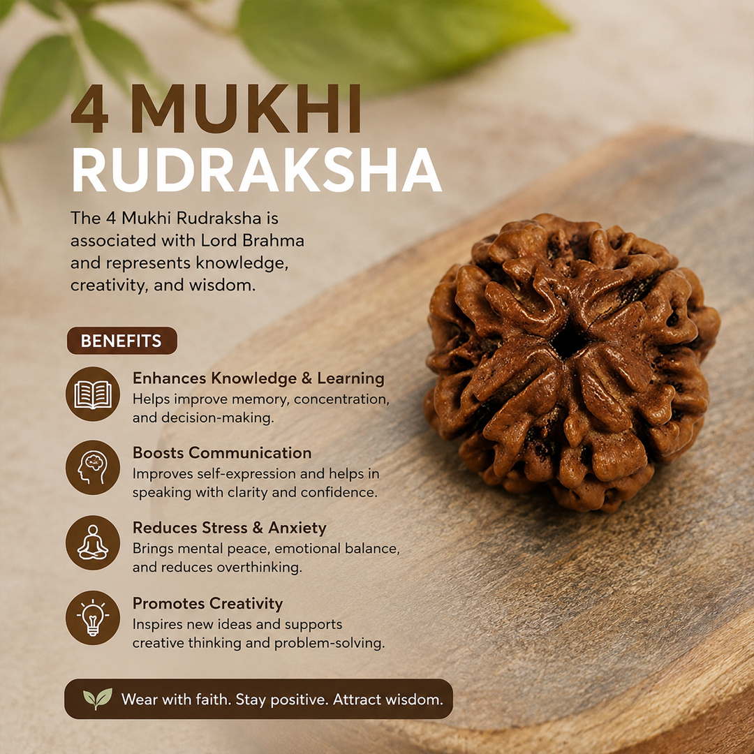 4 Mukhi Nepali Rudraksha image 4