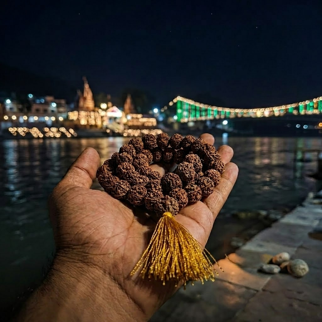 5 mukhi kantha mala 54+1 beeds image 4