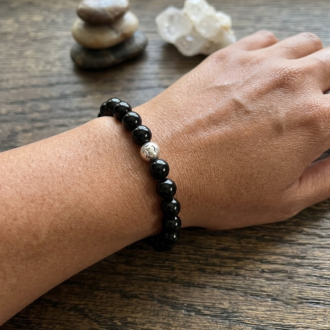  black obsidian bracelet image 3
