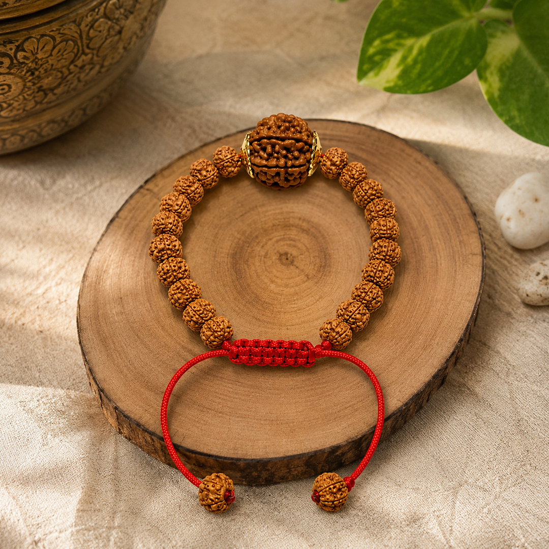 Ganesh mukhi bracelet with single kantha image 2