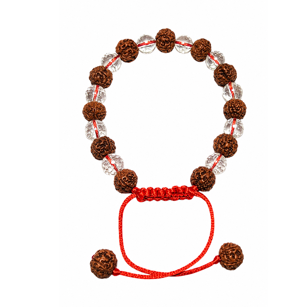 rudraksha and sphatik bracelet 2