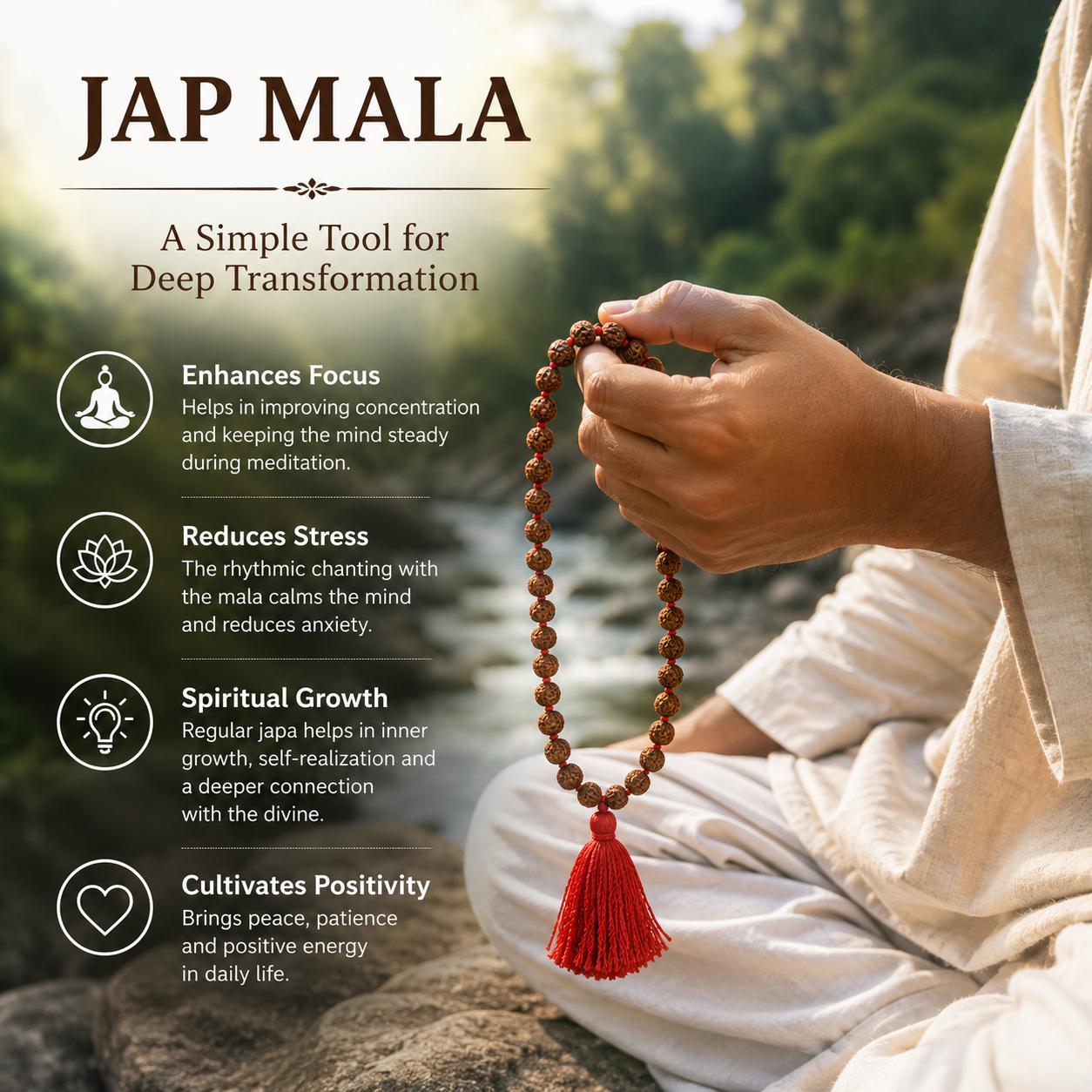 5 Mukhi Jap Mala image 3