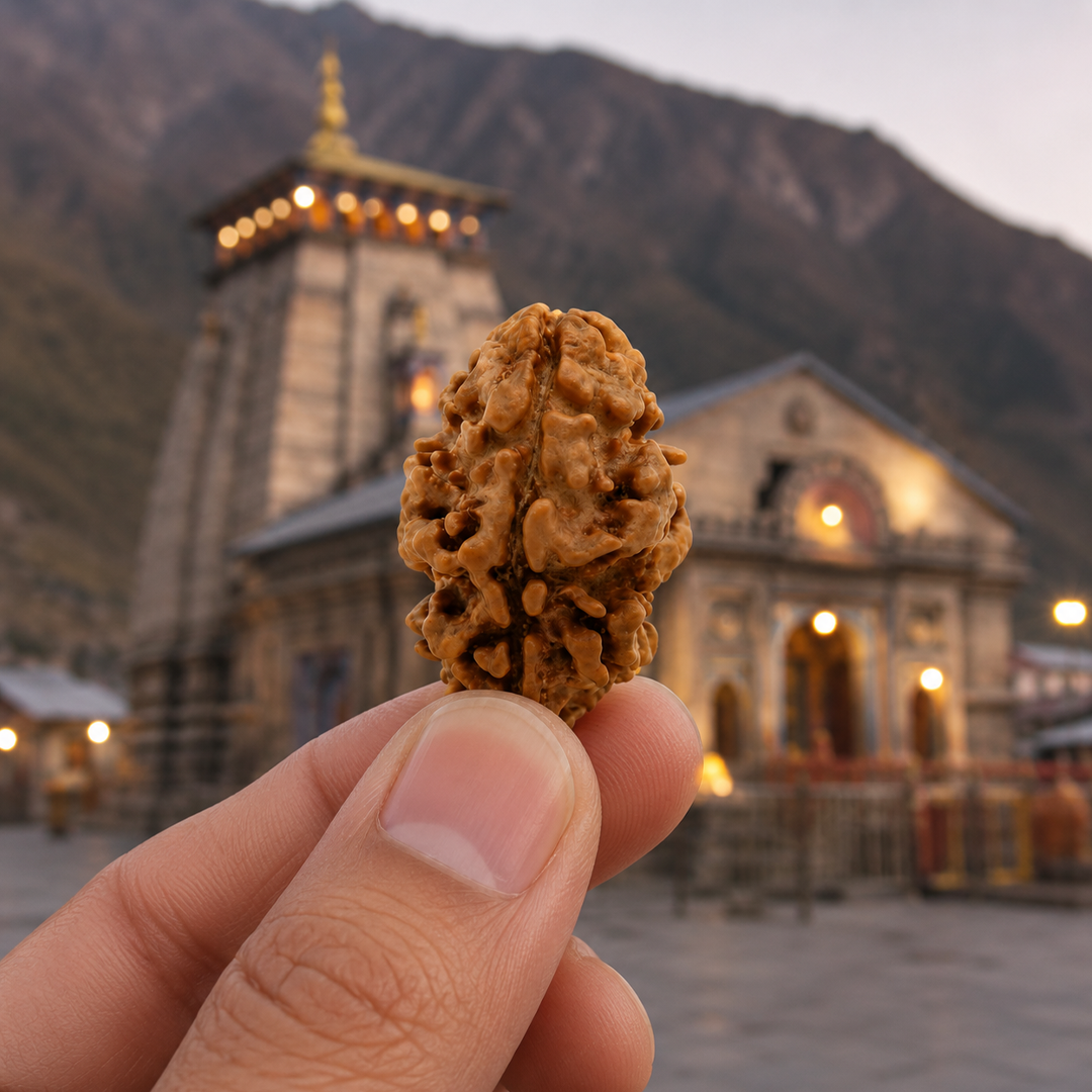 2 Mukhi Nepali Rudraksha (oval) image 2