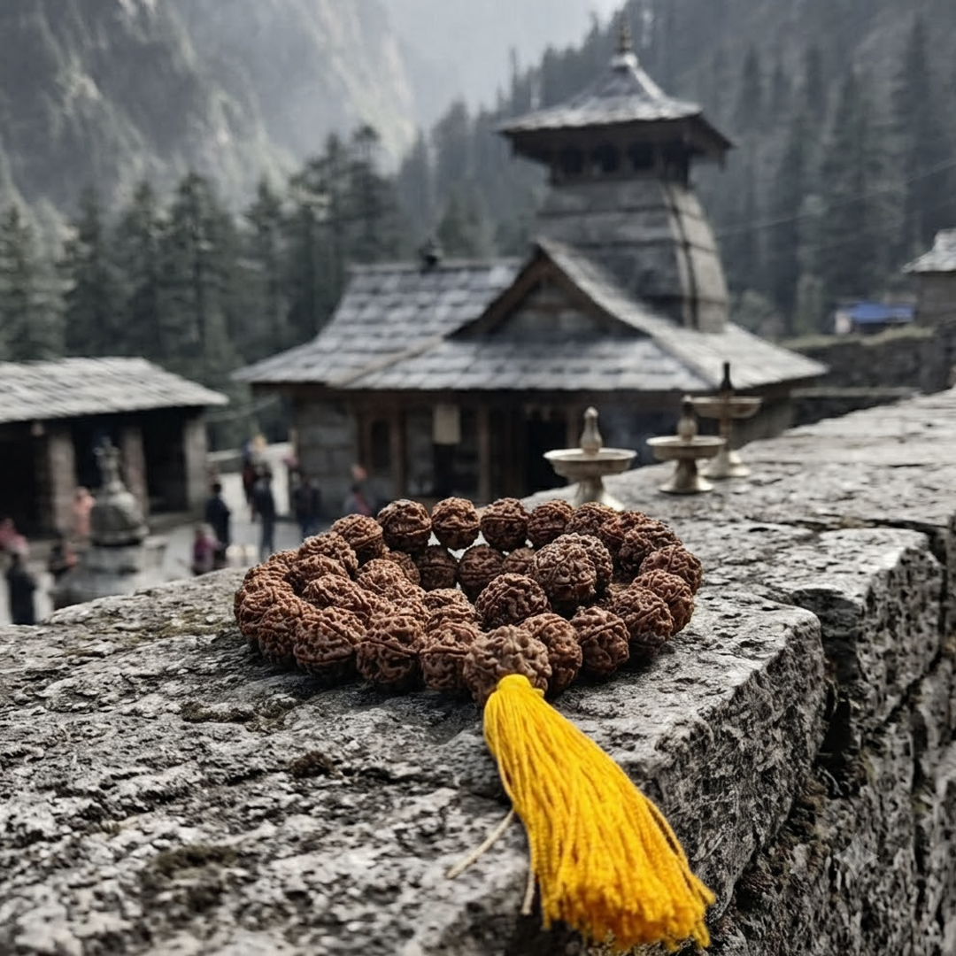 5 mukhi kantha mala 54+1 beeds image 2
